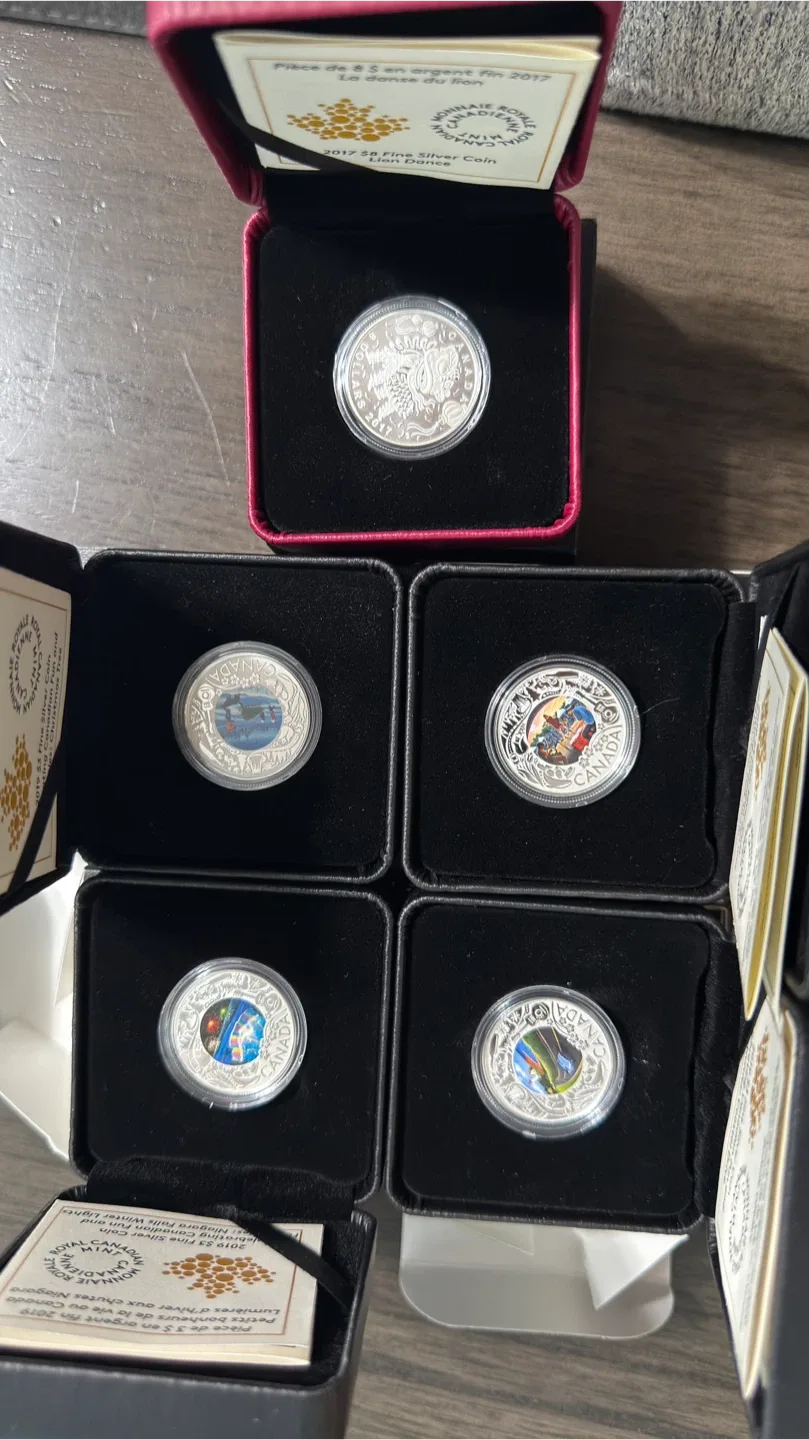 Royal Canadian Mint $3 Pure Silver Coins