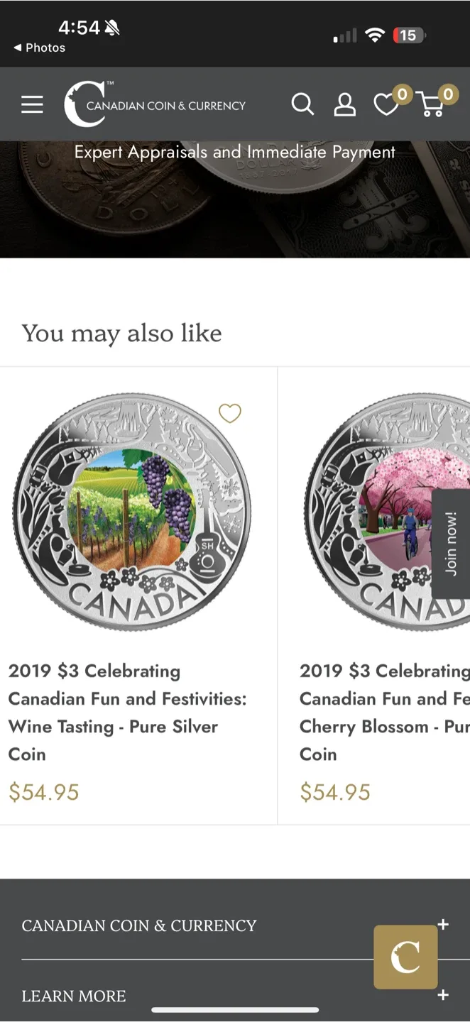 Royal Canadian Mint $3 Pure Silver Coins image indicator(4)