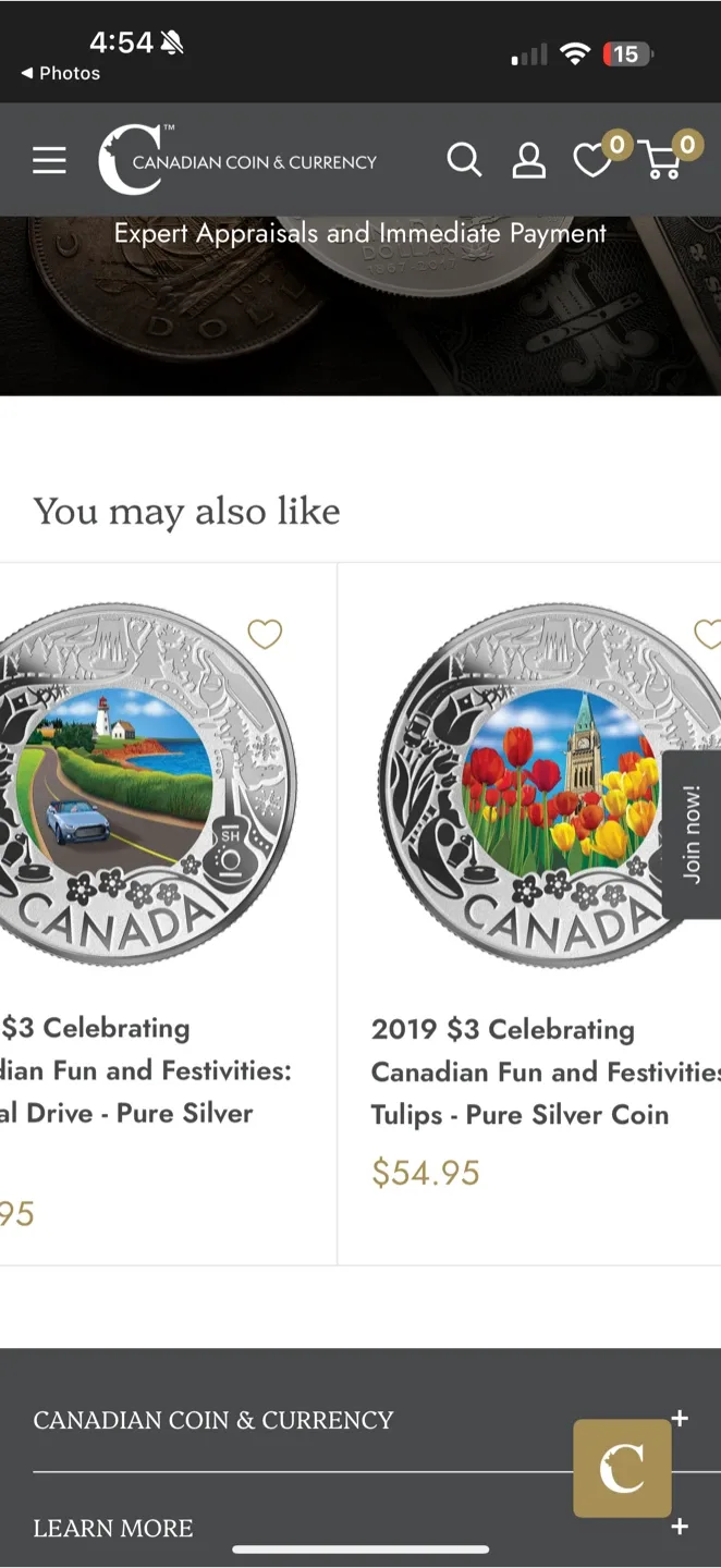 Royal Canadian Mint $3 Pure Silver Coins image indicator(3)