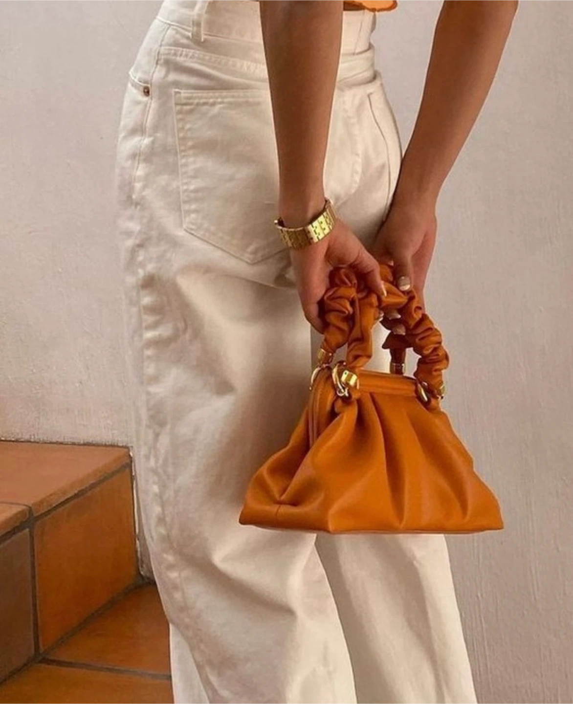 JW PEI Cloud Top Handle Bag - Orange - photo 4