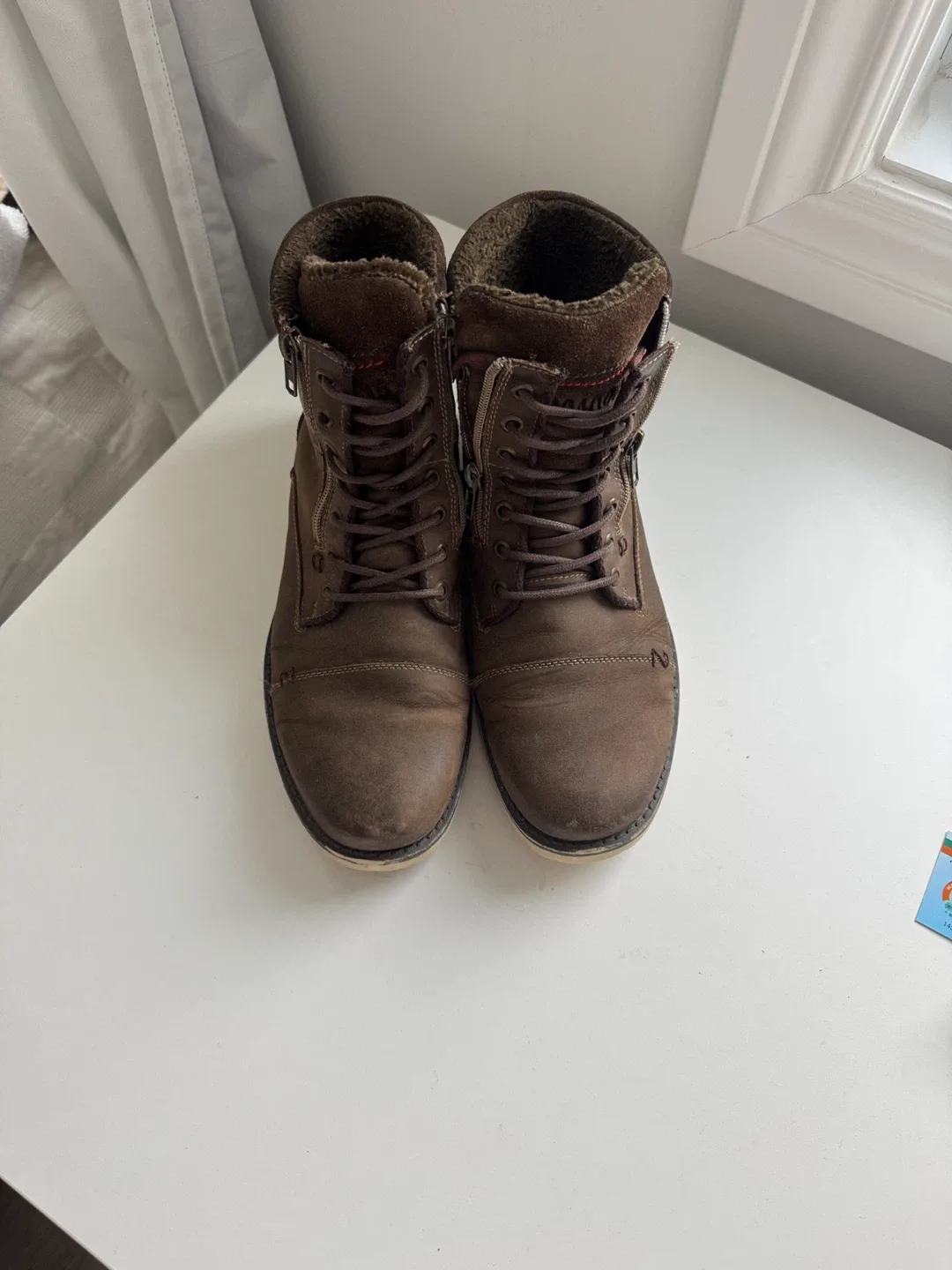 Steve Madden Brown Leather Boots image indicator(2)