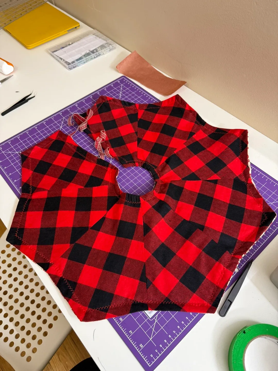 Reversible Handmade Christmas Tree Skirt