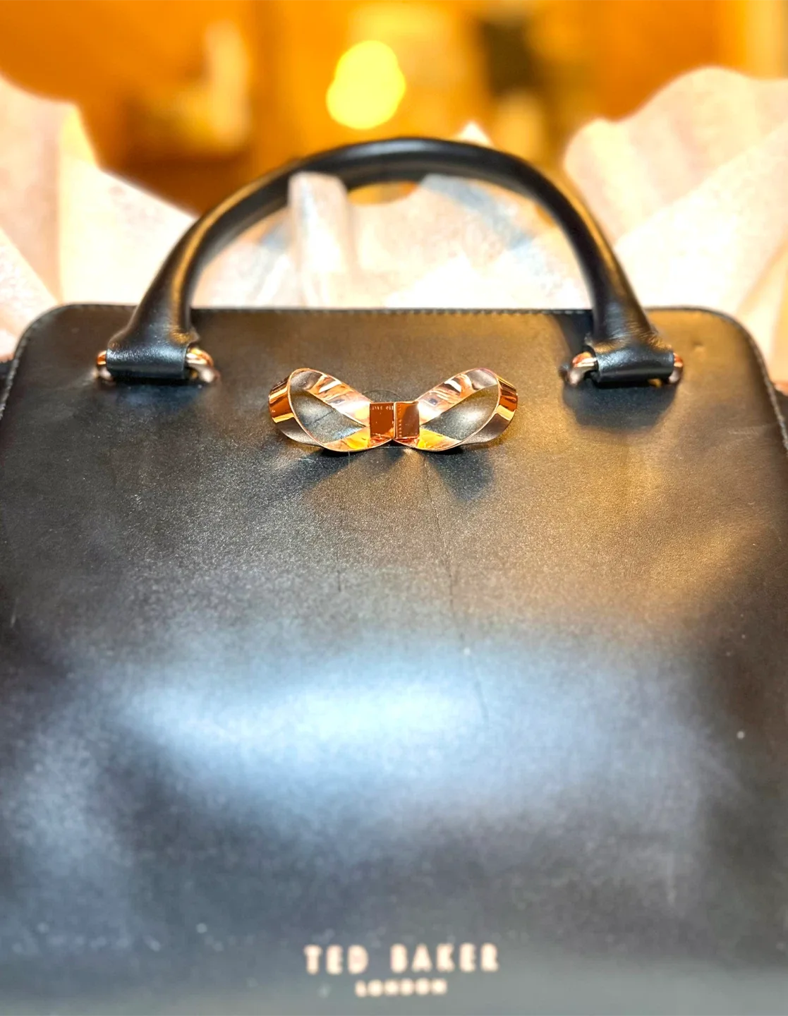 Ted Baker Black Leather Handbag image indicator(2)