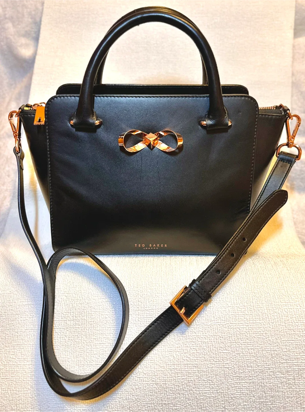 Ted Baker Black Leather Handbag