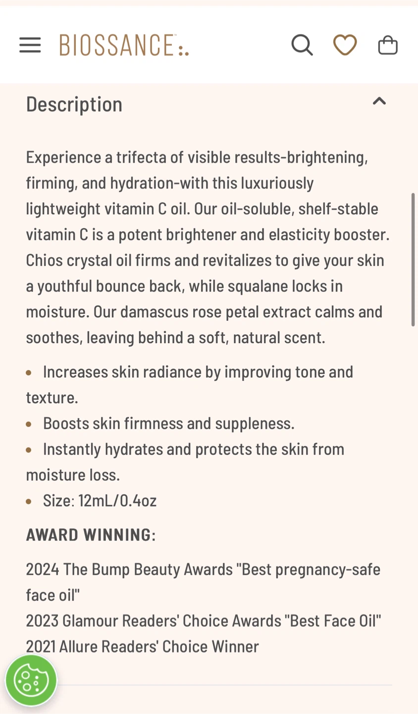 Biossance Squalane + Vitamin C Rose Oil - photo 3