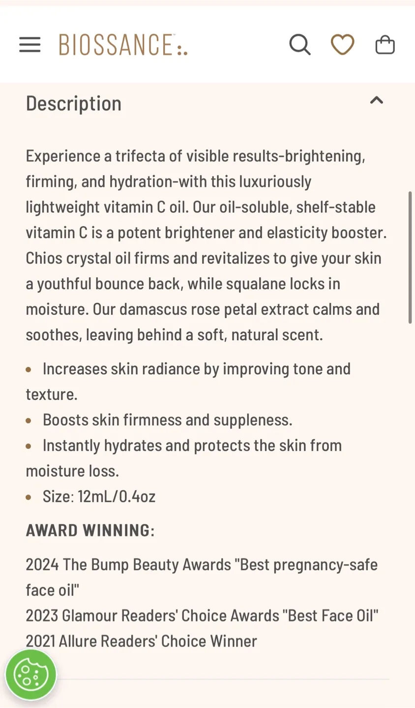 Biossance Squalane + Vitamin C Rose Oil image indicator(3)