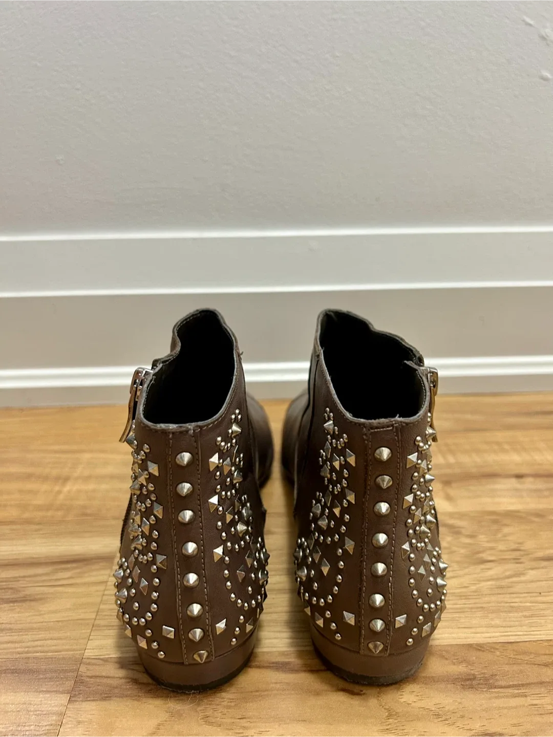 Brown Studded Ankle Boots image indicator(3)