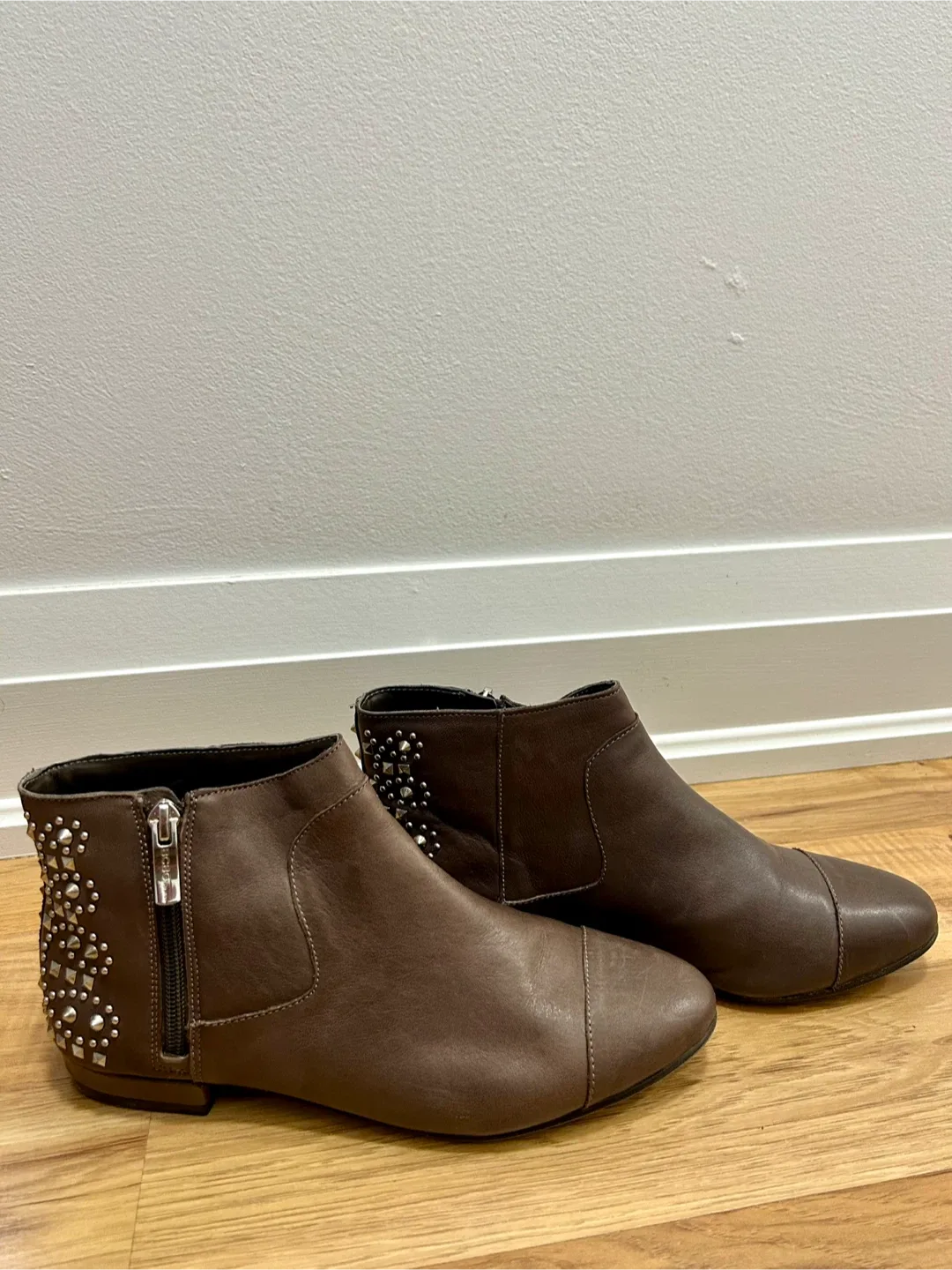 Brown Studded Ankle Boots image indicator(2)