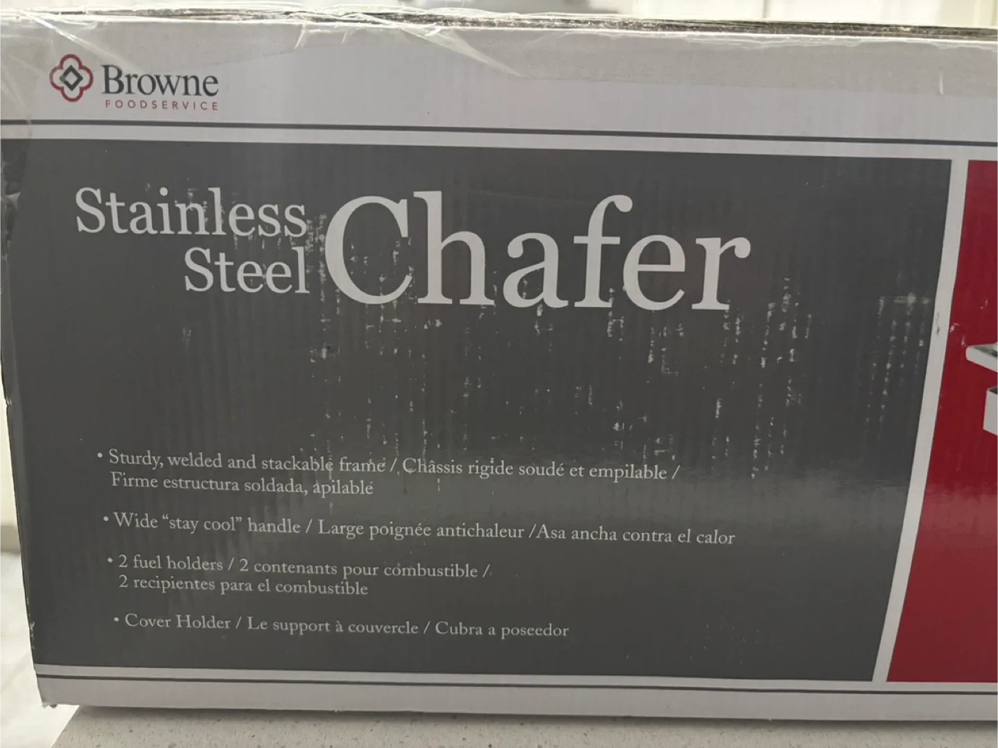 Browne Foodservice Stainless Steel Chafer - New in Box! image indicator(3)