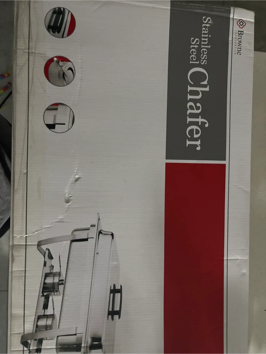 Browne Foodservice Stainless Steel Chafer - New in Box! image indicator(5)