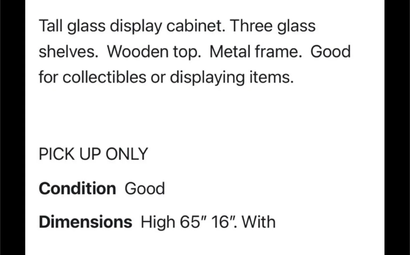 Tall Glass Display Cabinet image indicator(3)
