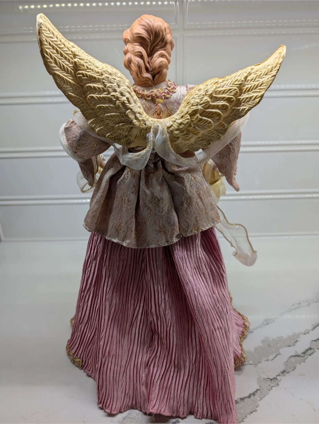 Angel pink Figurine Christmas tree topper - photo 4