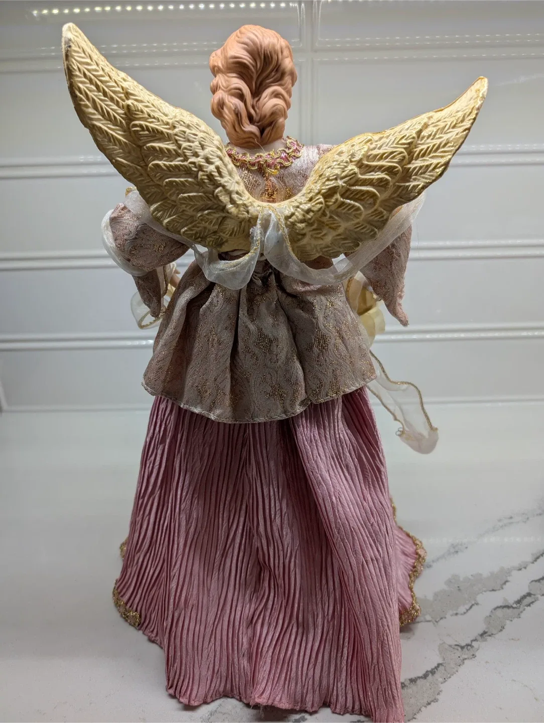 Angel pink Figurine Christmas tree topper image indicator(4)