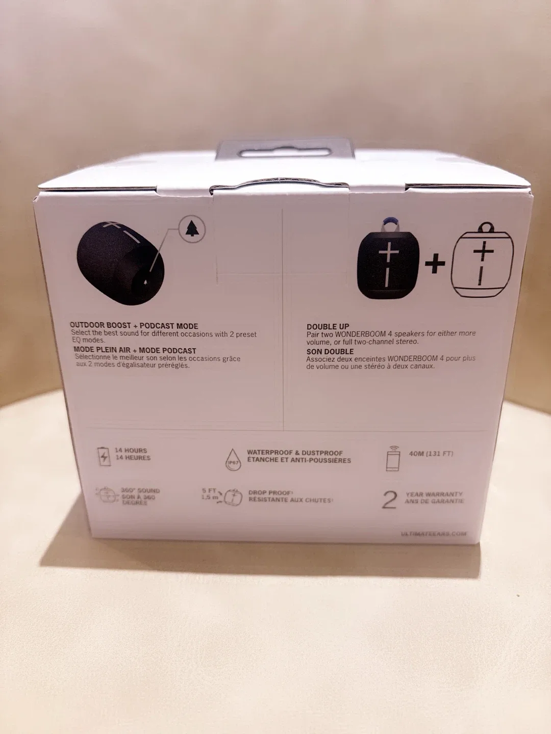 New Ultimate Ears WONDERBOOM 4 Bluetooth Speaker image indicator(2)