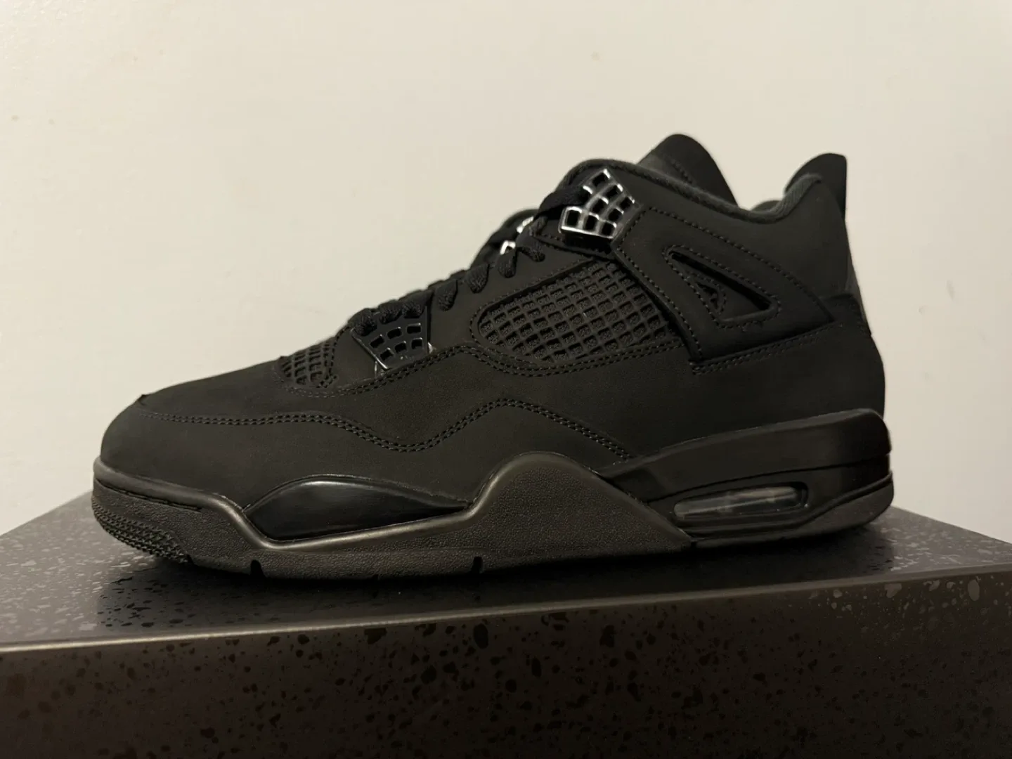 AIR JORDAN 4 RETRO 'BLACK CAT' **Sz 12** $370 FIRM image indicator(3)