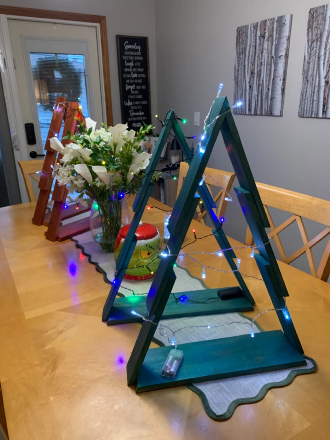 5 left: Handmade Xmas Trees