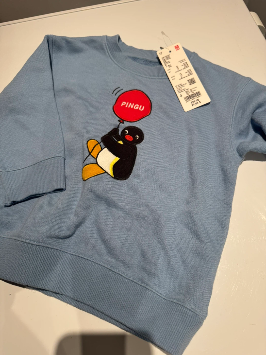 New Uniqlo Pingu Sweatshirt - Size 3