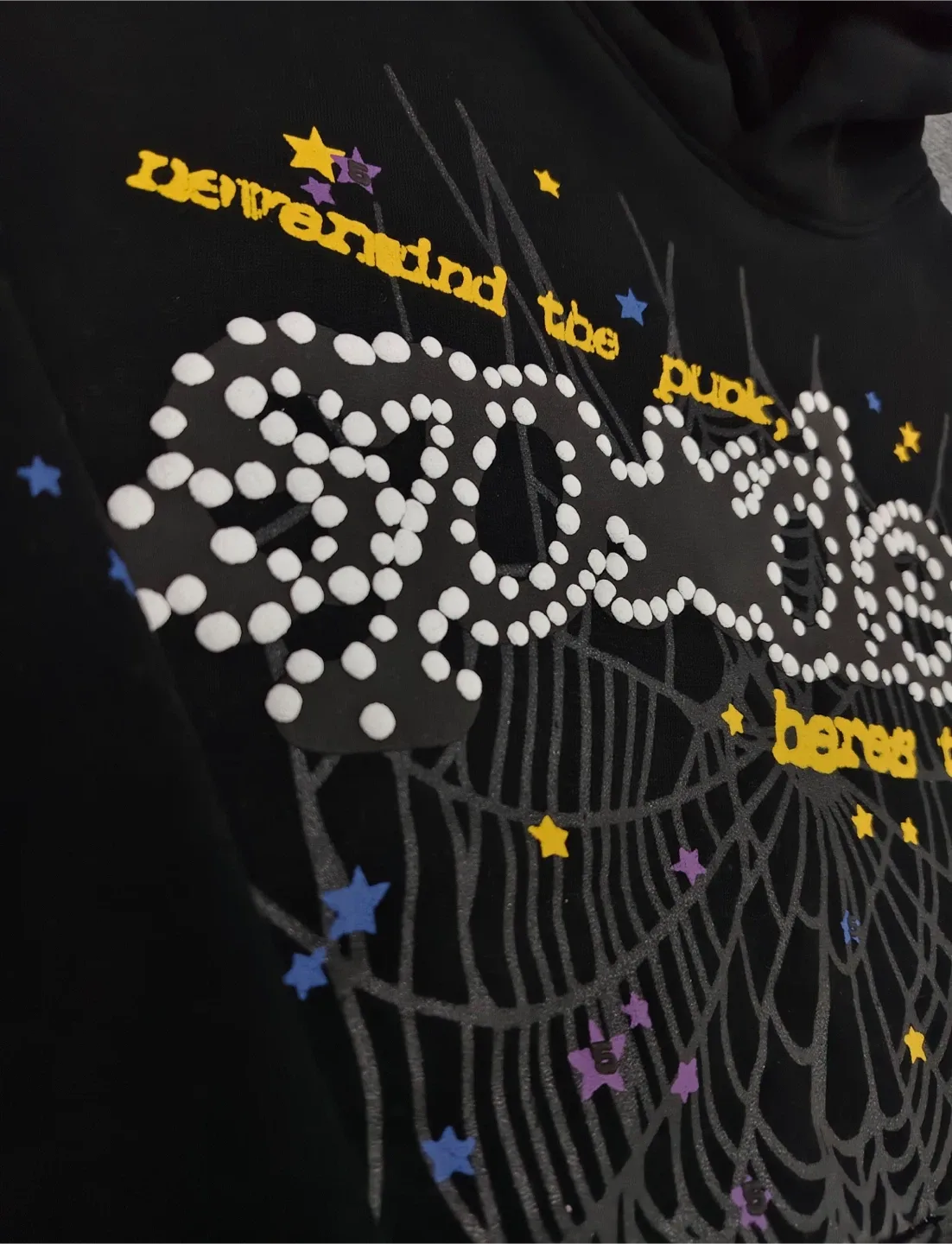 Og Web Sp5der Black Hoodie V2 image indicator(5)