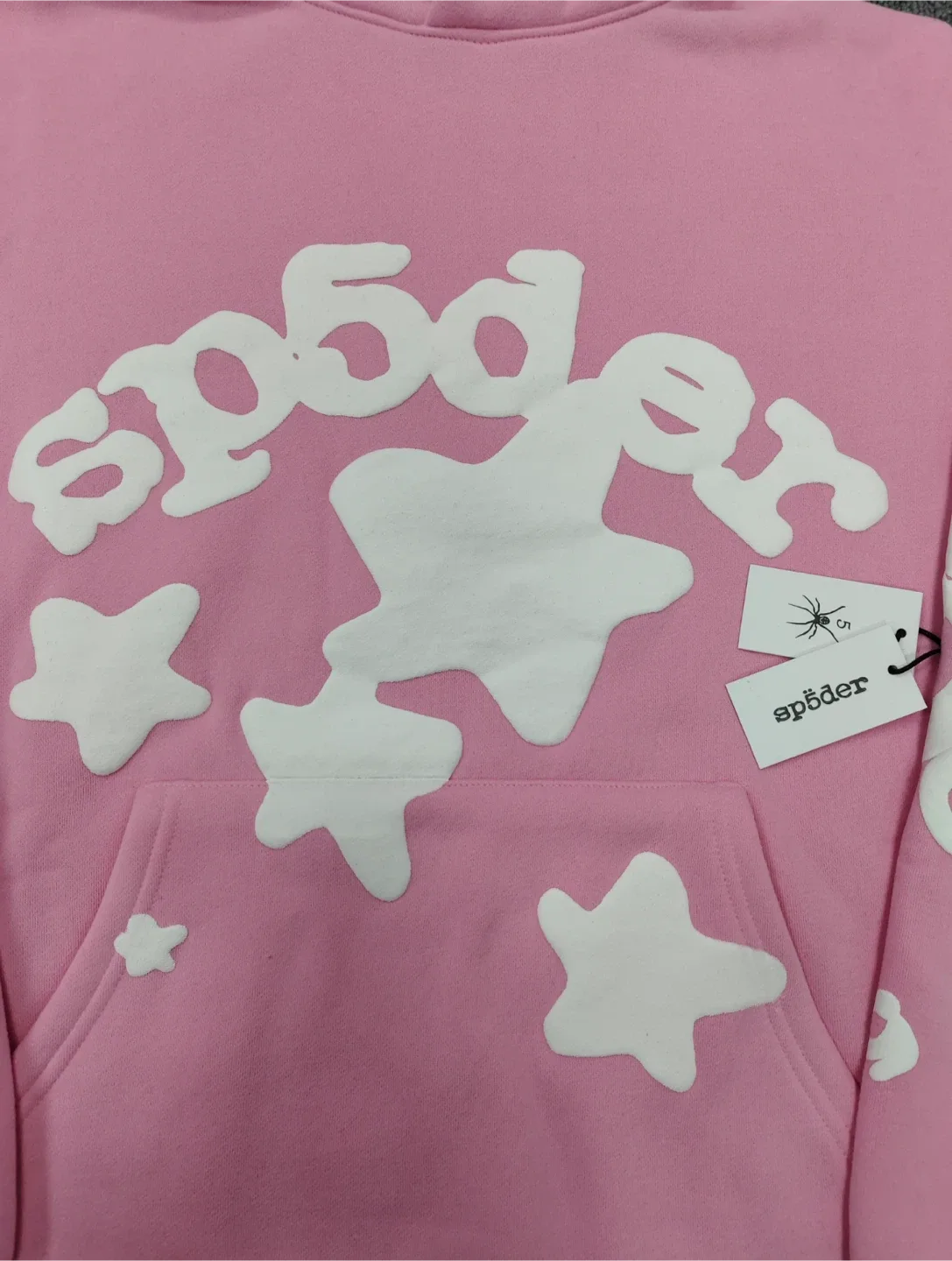 Pink/White Beluga hoodie Og Sp5der image indicator(2)