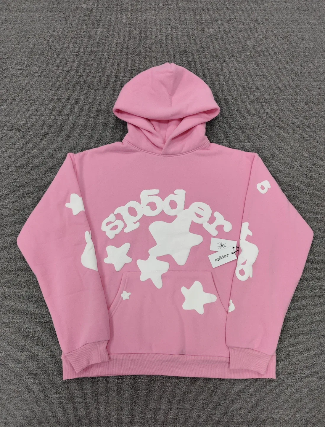 Pink/White Beluga hoodie Og Sp5der