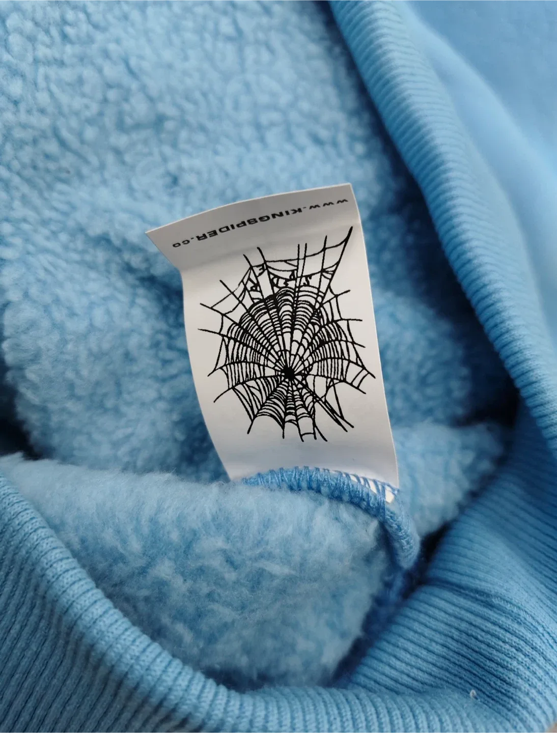 New Sp5der Blue OG Web V2 Hoodie image indicator(5)