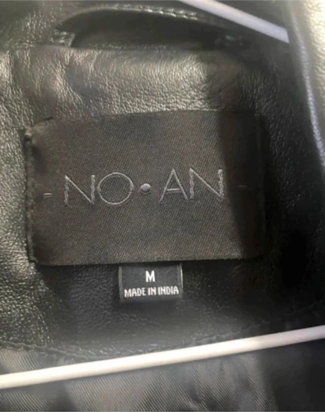 NO.AN Black Leather Biker Jacket - Size M image indicator(3)