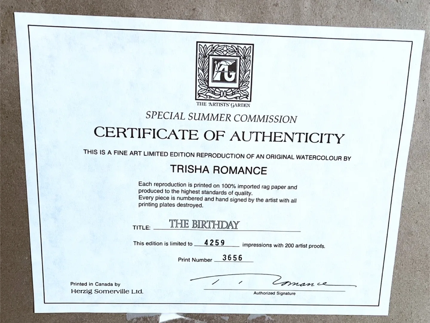 Trisha Romance "The Birthday" Print image indicator(4)