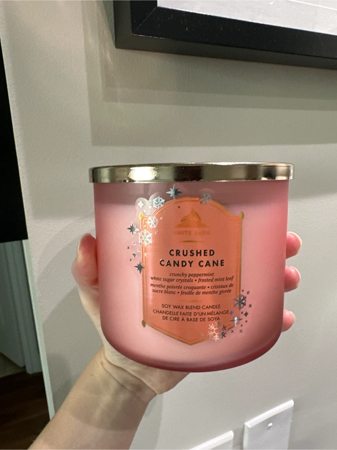 🆓White Barn Crushed Candy Cane Candle 🕯️