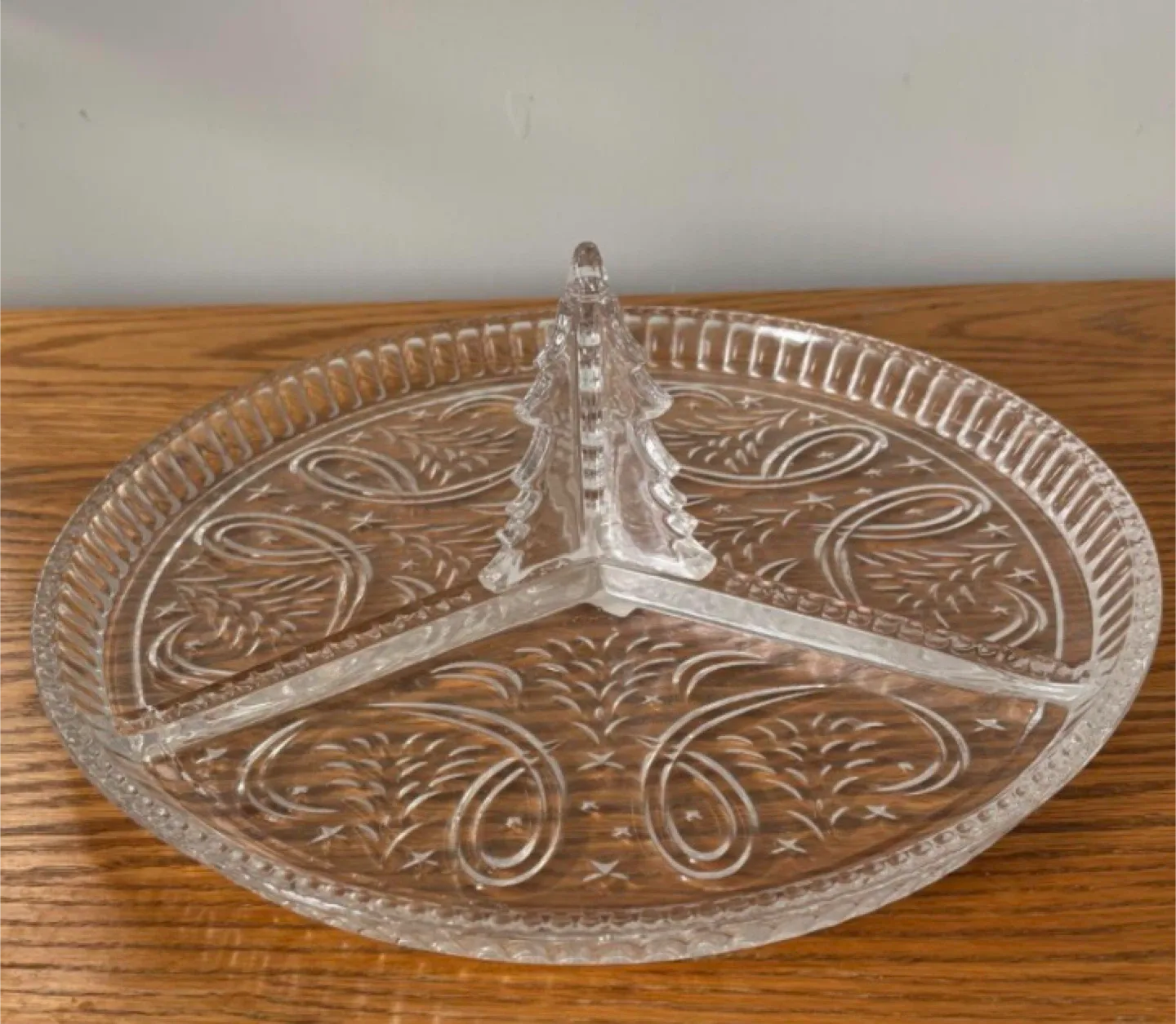 Crystal Christmas Platter
