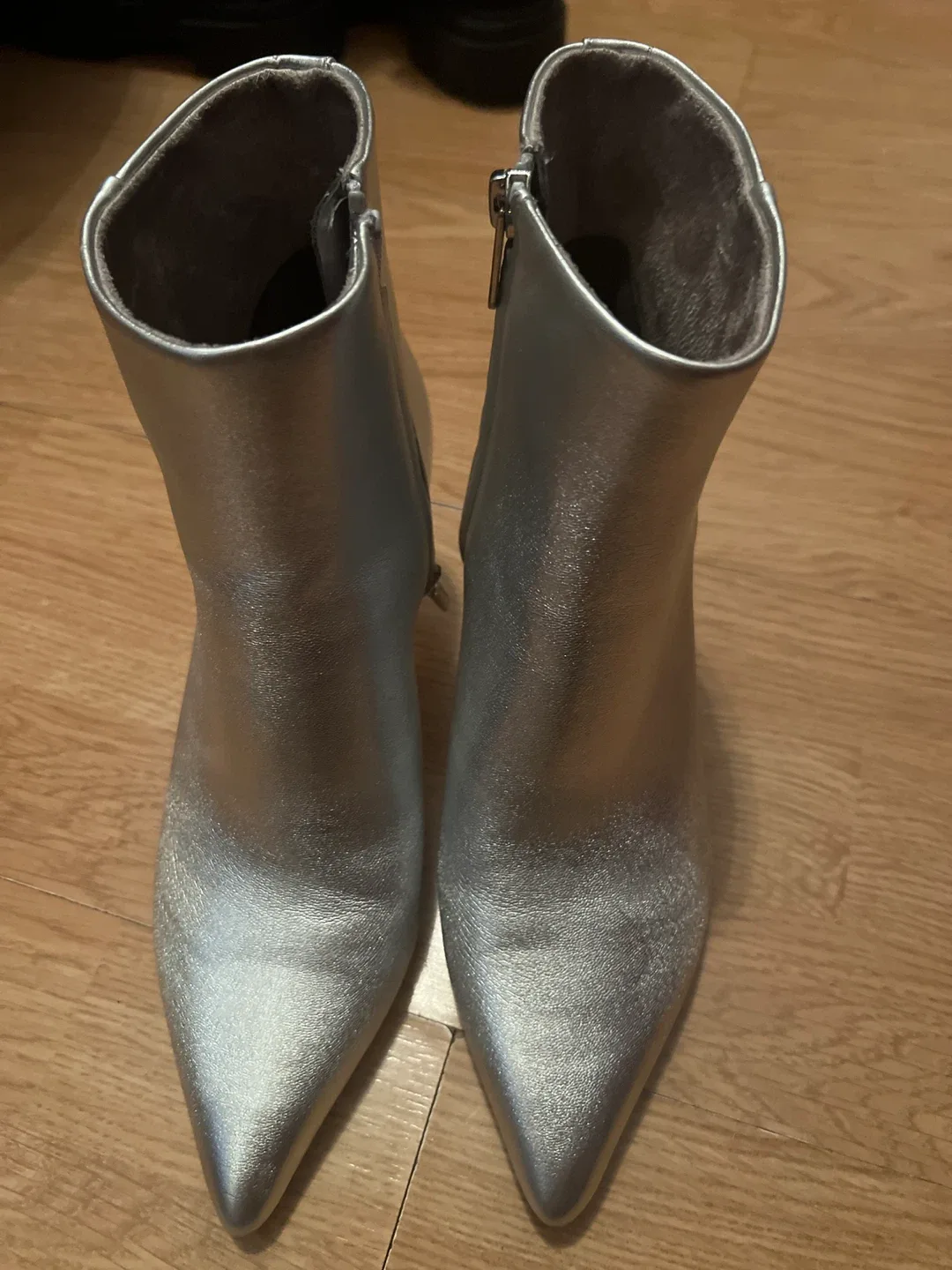 Silver Ankle Boots by Sam Edelman
