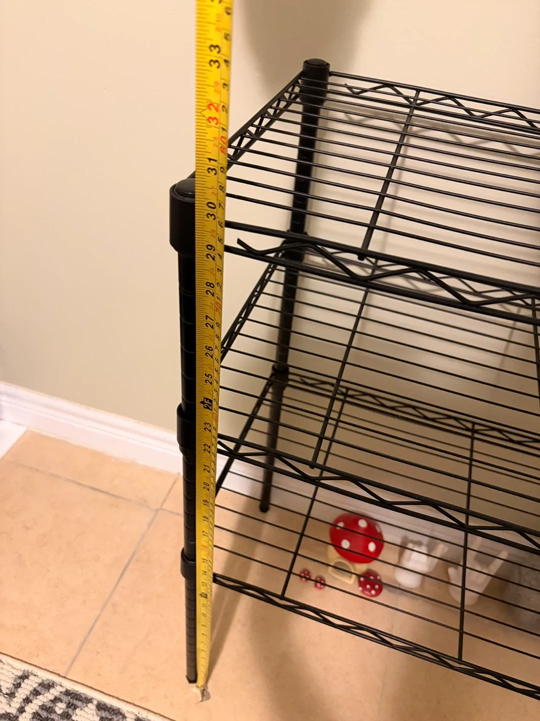 Black Wire metal Shelf Unit - 3 Tier image indicator(2)