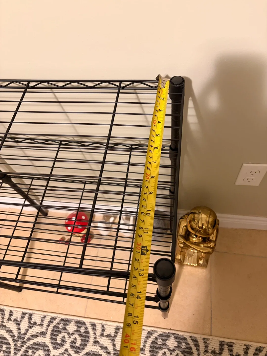 Black Wire metal Shelf Unit - 3 Tier image indicator(3)