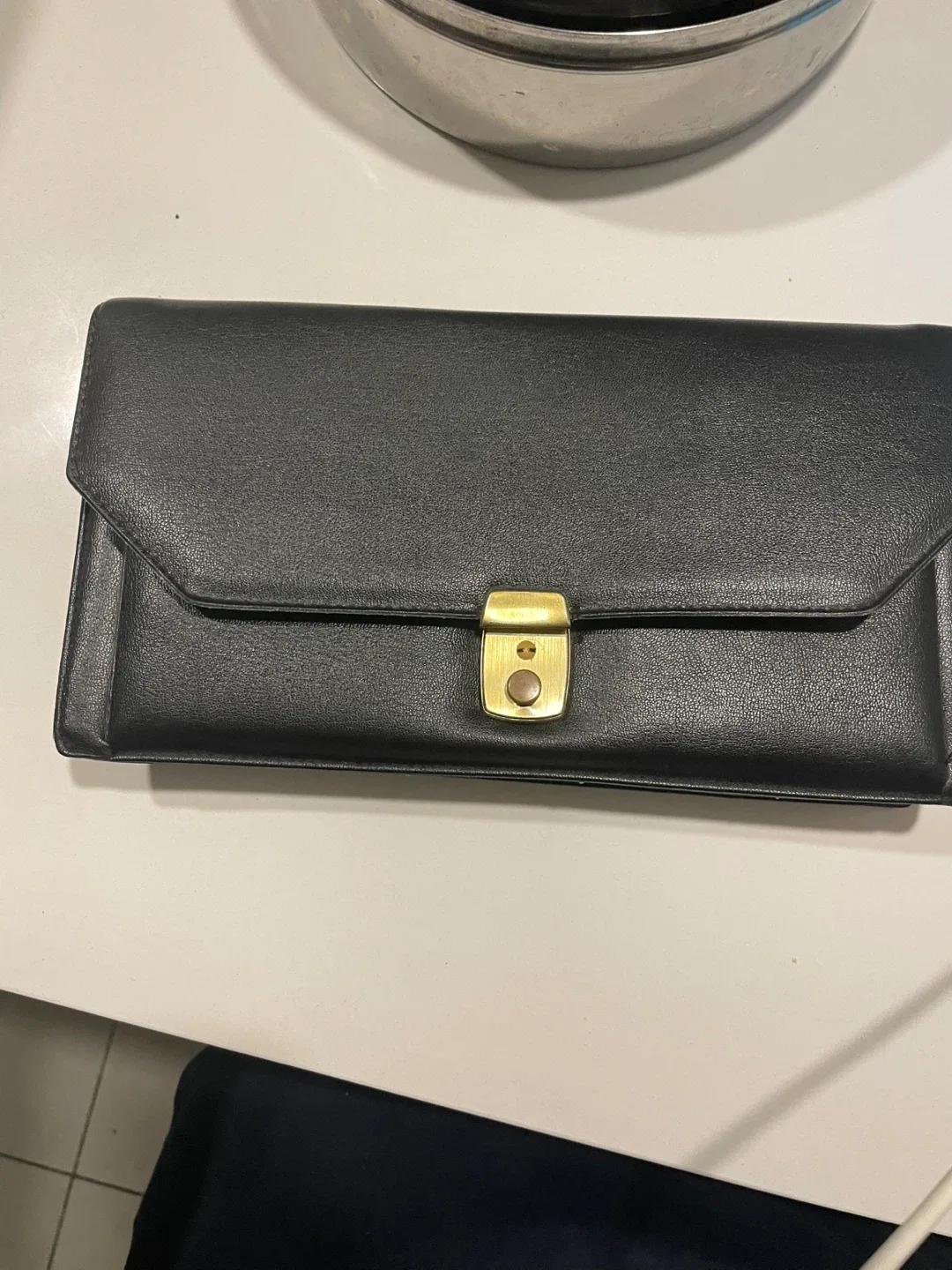 Black Leather Clutch image indicator(2)