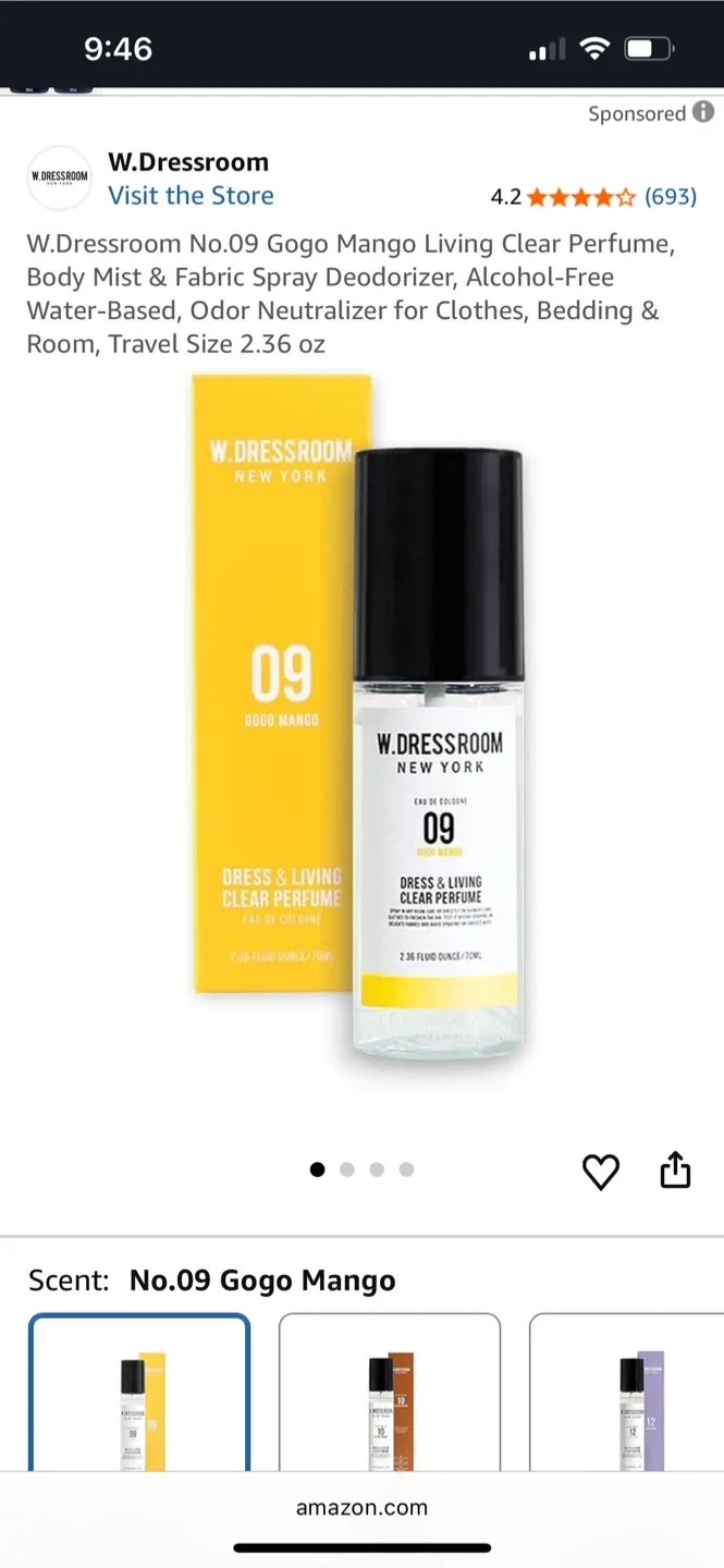 W.Dressroom No.09 Gogo Mango Living Clear Perfume image indicator(2)