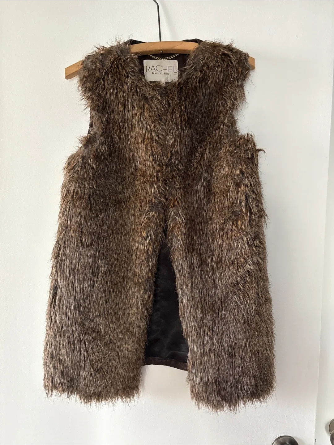 Rachel Roy Faux Fur Vest - Size XS