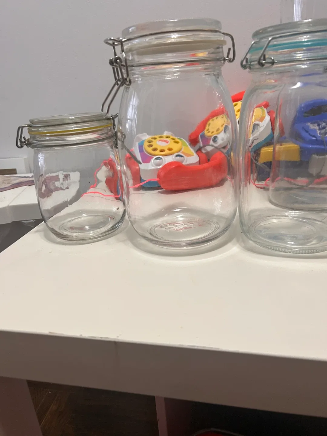 1000 ml  Cooking  Jar Canning Jar, Set of 3, 3 Piece Set, Clear image indicator(2)