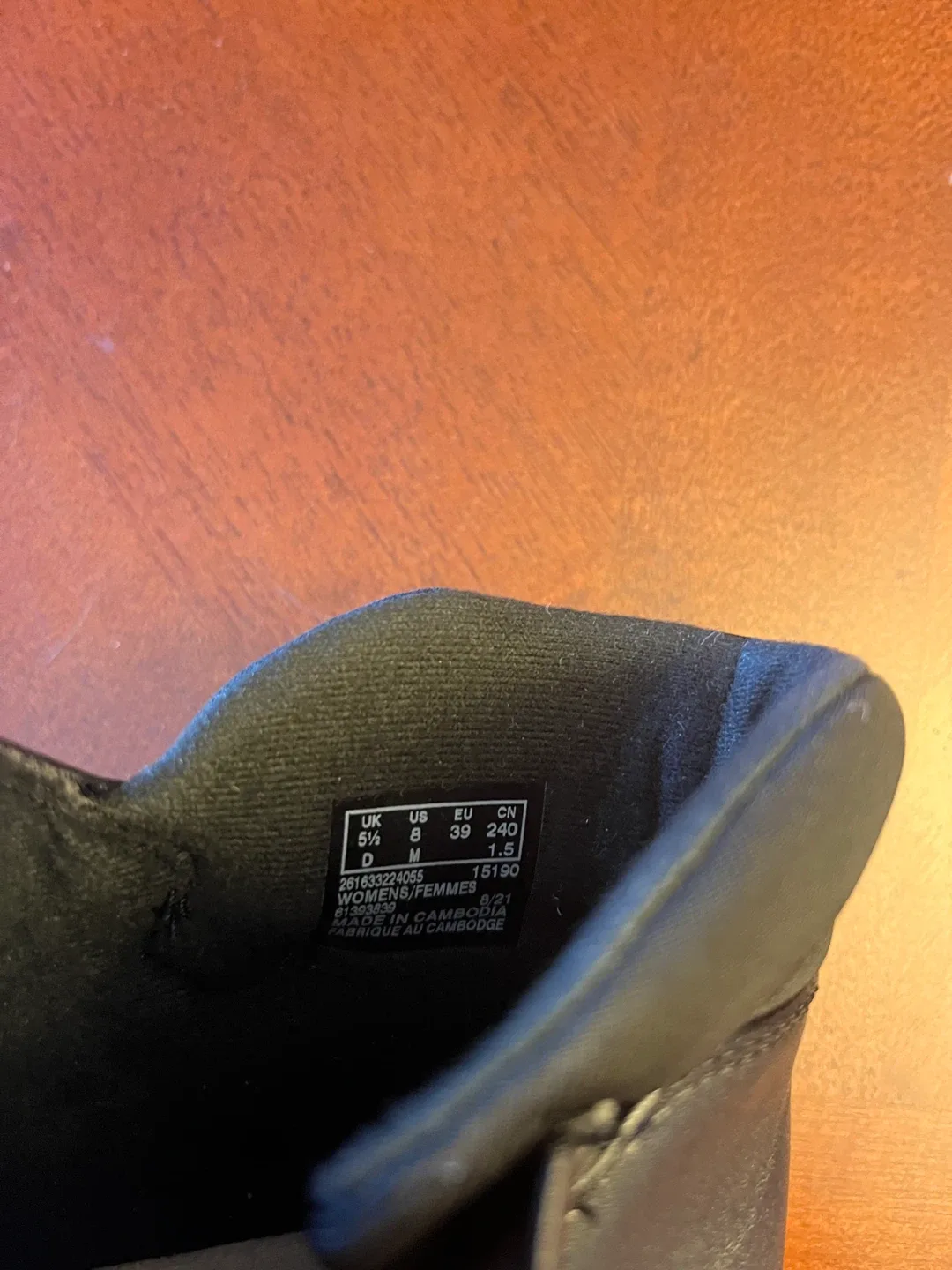 Clarks women’s size 8 black ankle boots, new in box image indicator(10)