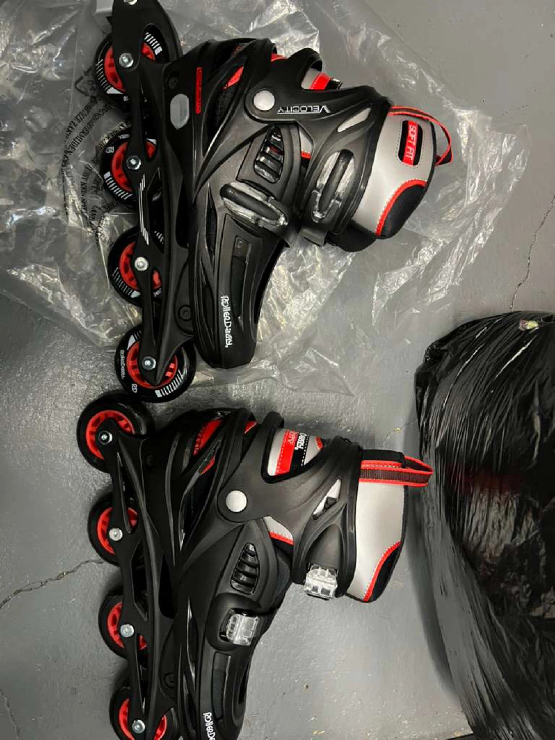 Velocity Inline Skates - Black & Red - photo 4