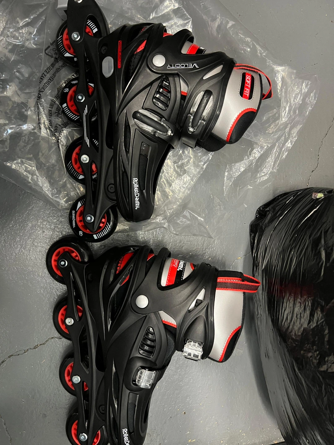 Velocity Inline Skates - Black & Red - photo 2