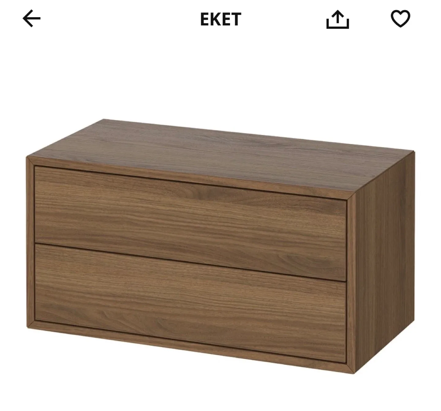 2 IKEA EKET Cabinets with 2 Drawers