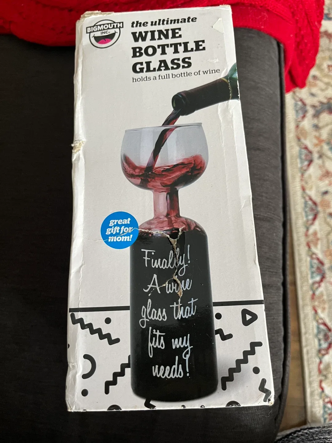 BigMouth Inc. Wine Bottle Glass