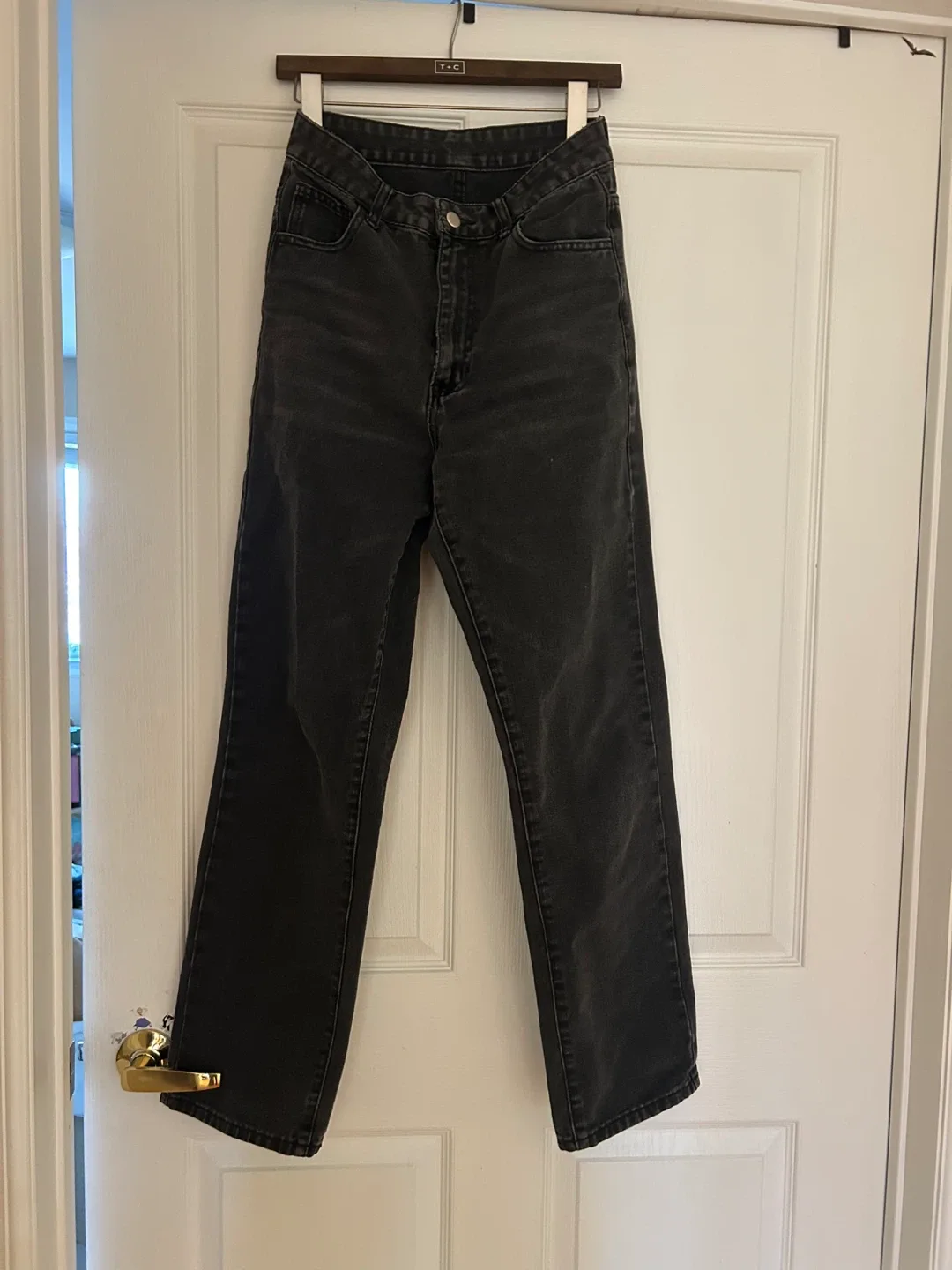 Black Baggy Denim Jeans image indicator(2)