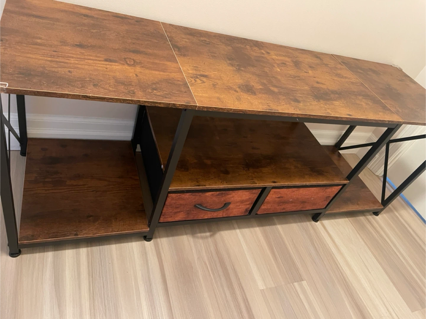 Brown & Black Console Table - photo 2