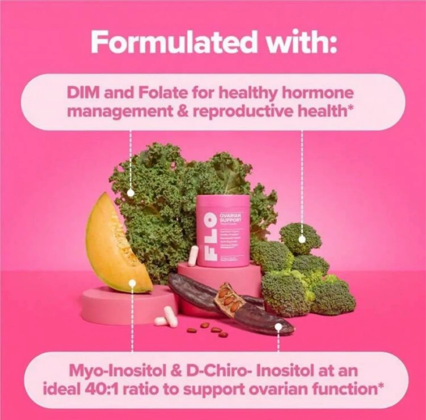 O Positiv FLO Ovarian Support Vitamin Capsules image indicator(6)