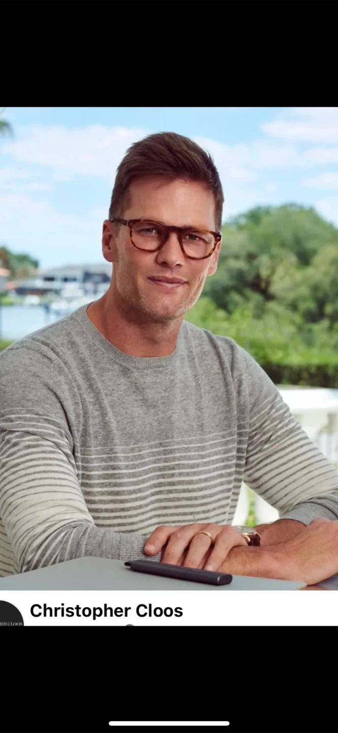 Christopher Cloos x Tom Brady Handmade Eyeglass Frame image indicator(10)