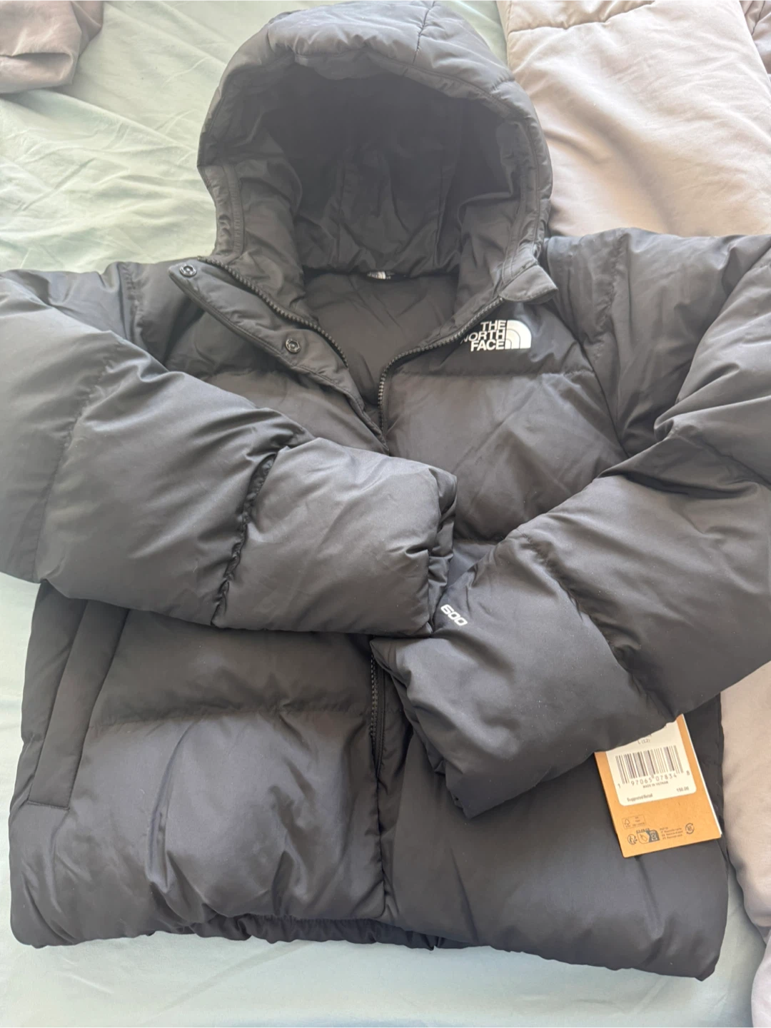 The North Face Down Hooded Jacket - Black, L (12) - photo 3