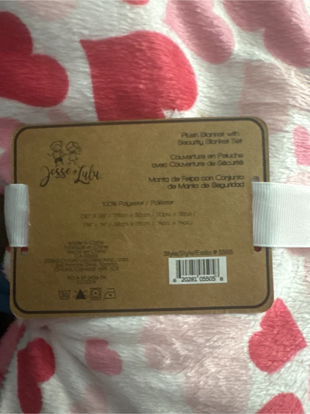 Jesse + Lulu Plush Blanket with Security Blanket Set - NEW image indicator(5)