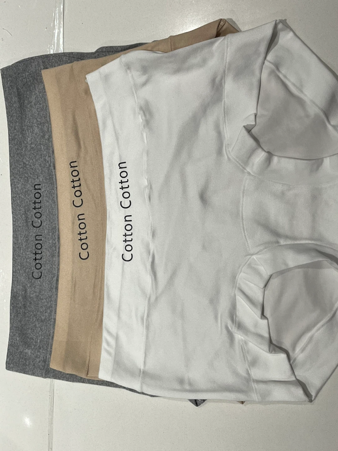 Cotton Cotton Underwear - Grey, Beige, White