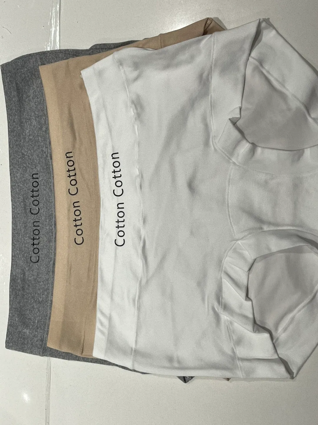 Cotton Cotton Underwear - Grey, Beige, White