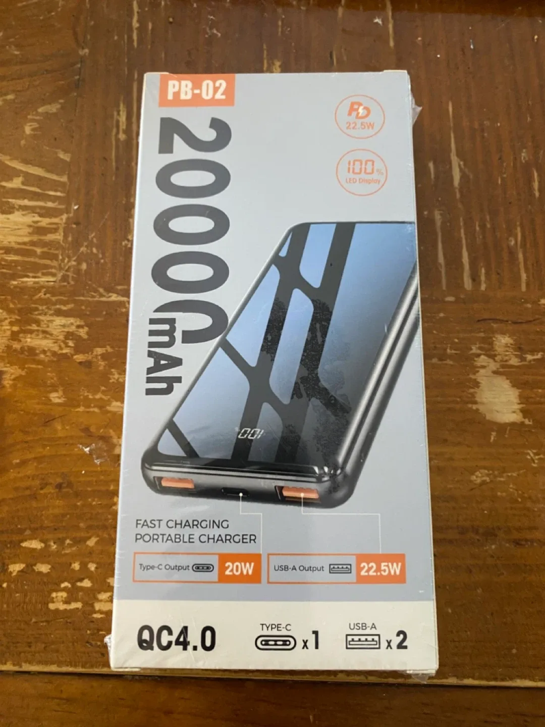 New PB-02 20000mAh Portable Charger